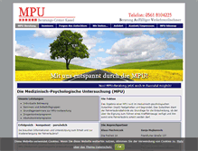 Tablet Screenshot of mpu-kassel.com